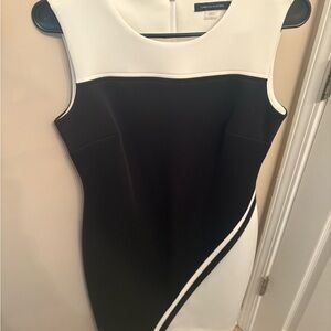 Tommy Hilfiger Asymmetrical Black and White Dress
